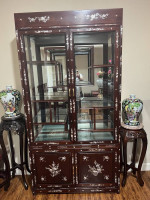 Rosewood Living Rom Sofa Set 6Piece Real Wood Very Heavy For Sale