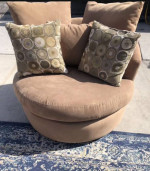 Sofa and loveseat and swilve chair