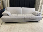 Grey suede sofa/couch