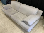 Grey suede sofa/couch