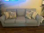 WAYFAIR AMICON LIGHT BLUE SOFA COUCH LIKE NEW