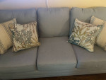 WAYFAIR AMICON LIGHT BLUE SOFA COUCH LIKE NEW