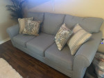 WAYFAIR AMICON LIGHT BLUE SOFA COUCH LIKE NEW
