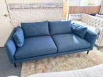NEW Modern Blue Deep Sofa Couch (Delivery Available)