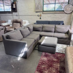 Crate & Barrel Couch 6pc Modular Sectional Sofa (Delivery Available)