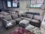 Crate & Barrel Couch 6pc Modular Sectional Sofa (Delivery Available)