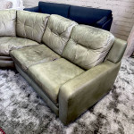 Large Distressed Leather Couch American Leather Sectional Sofa (Delivery Availab