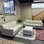 Ethan Allen Couch Marcus Track Arm Sofa Set (Delivery Available)