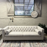 New Ethan Allen Couch Anderson Tufted Tuxedo Sofa (Delivery Available)