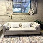 New Ethan Allen Couch Anderson Tufted Tuxedo Sofa (Delivery Available)