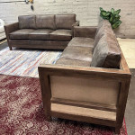 Rustic Couches Top Grain Leather Sofa Set (Delivery Available)
