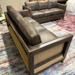 Rustic Couches Top Grain Leather Sofa Set (Delivery Available)