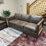 Rustic Couches Top Grain Leather Sofa Set (Delivery Available)