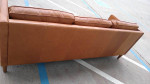West Elm Hamilton Leather Sofa 90” cigar