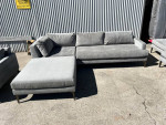 West Elm Andes 3 Piece Sofa Sectional Mineral Grey