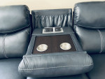 Beautiful Brand New Deep Blue Dual Reclining Sofa and Loveseat