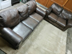 Ashley Furniture Leather Sofa And Loveseat Couch