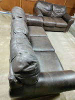 Ashley Furniture Leather Sofa And Loveseat Couch