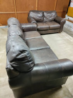 Ashley Furniture Leather Sofa And Loveseat Couch