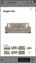 Ashley Furniture Maggie Sofa Couch - LIKE NEW - MOVING SALE