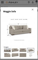 Ashley Furniture Maggie Sofa Couch - LIKE NEW - MOVING SALE