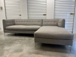 Like New CB2 Modern Upholstered Sectional Sofa