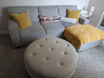 Sleeper sofa with storage chaise