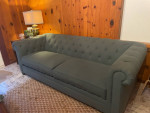 Living Spaces Cheaterfield Sofa