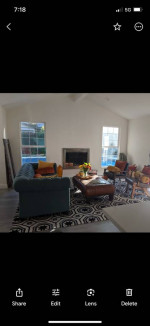 Living Spaces Cheaterfield Sofa
