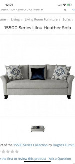 Gray Sofa and Loveseat set