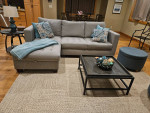 Sofa gray like new w/ large storage space
