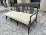 Restoration Hardware Klismos Outdoor Patio Cast Aluminum Sofa