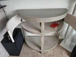 Half circle side table sofa table