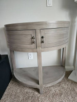 Half circle side table sofa table