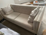 Pair white sofa couch