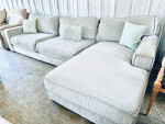 Contemporary Coastal Upscale West Elm Sectional Sofa