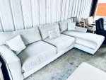 Contemporary Coastal Upscale West Elm Sectional Sofa