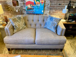 Gray Tufted Sofa