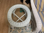 White Wicker Sofa & Chairs