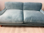 Light Blue Velvet Sofa