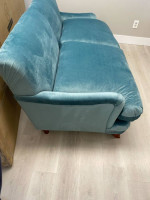 Light Blue Velvet Sofa