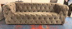 Light Gray Tufted Sofa   Soft and Comfy
