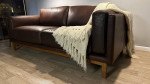 West Elm Delkab Leather Sofa *Delivery Options*