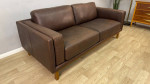 West Elm Delkab Leather Sofa *Delivery Options*