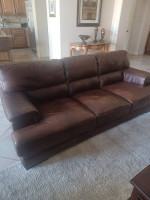 Leather Sofa - 3 cushion