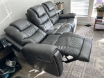leather recliner sofa