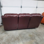 Gorgeous Brown Leather Dual Reclining Sofa