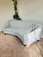 Sofa large curved..gray