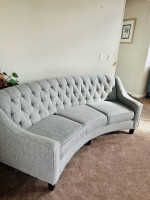 Sofa large curved..gray