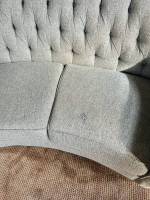 Sofa large curved..gray